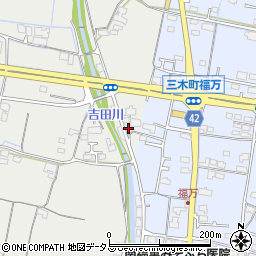 香川県木田郡三木町田中2周辺の地図