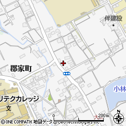 香川県丸亀市郡家町3556-11周辺の地図