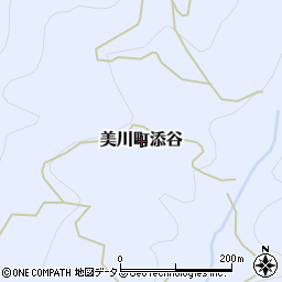 山口県岩国市美川町添谷周辺の地図