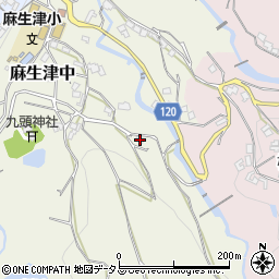 和歌山県紀の川市麻生津中28周辺の地図