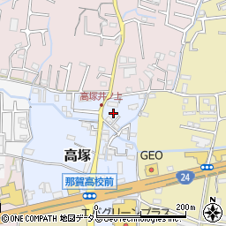 和歌山県岩出市高塚179周辺の地図