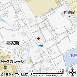 香川県丸亀市郡家町3556-7周辺の地図