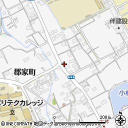 香川県丸亀市郡家町3556-10周辺の地図