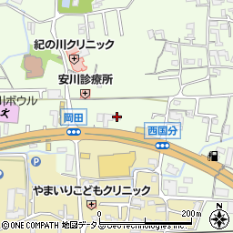 中谷石材店岩出店周辺の地図