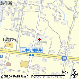 香川県木田郡三木町下高岡2215周辺の地図