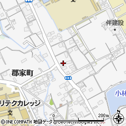 香川県丸亀市郡家町3556-2周辺の地図