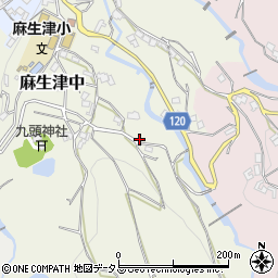 和歌山県紀の川市麻生津中40周辺の地図