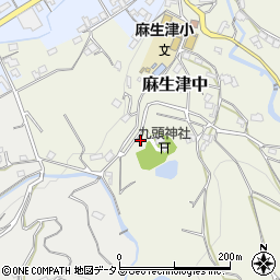 和歌山県紀の川市麻生津中6周辺の地図