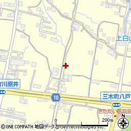 香川県木田郡三木町下高岡1352周辺の地図