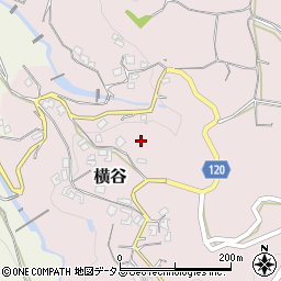 和歌山県紀の川市横谷周辺の地図
