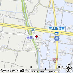 香川県木田郡三木町田中10周辺の地図