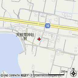 香川県木田郡三木町田中1061周辺の地図