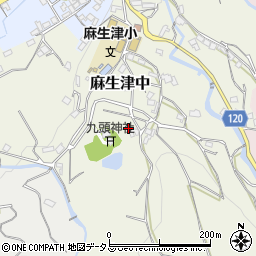 和歌山県紀の川市麻生津中19周辺の地図
