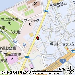 株式会社ヤマウチ　セルフ丸亀田村店周辺の地図