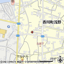 香川県高松市香川町浅野551周辺の地図