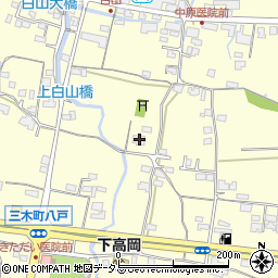 香川県木田郡三木町下高岡1072周辺の地図