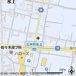 香川県木田郡三木町氷上925-1周辺の地図
