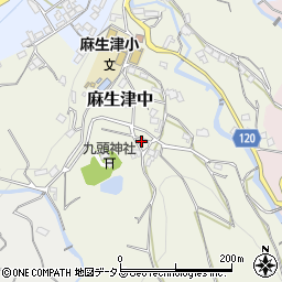和歌山県紀の川市麻生津中31周辺の地図