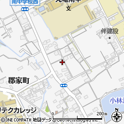 香川県丸亀市郡家町3554-2周辺の地図