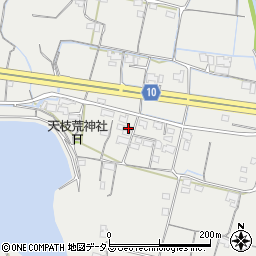 香川県木田郡三木町田中1065-5周辺の地図