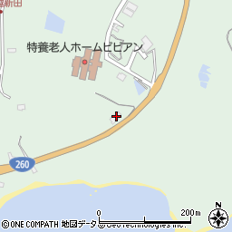 ニュー退治岬周辺の地図