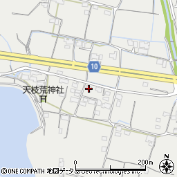 香川県木田郡三木町田中1066周辺の地図