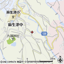 和歌山県紀の川市麻生津中46周辺の地図