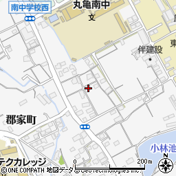 香川県丸亀市郡家町3536-3周辺の地図