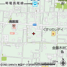 大川バス本社周辺の地図