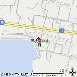香川県木田郡三木町田中1039周辺の地図