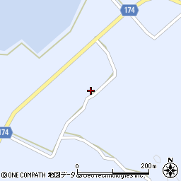 愛媛県越智郡上島町岩城3836周辺の地図