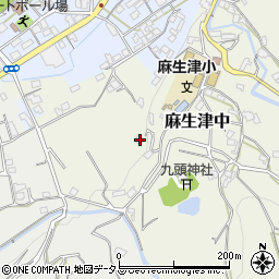 和歌山県紀の川市麻生津中386周辺の地図