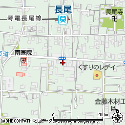大川バス　本社・時刻案内所周辺の地図