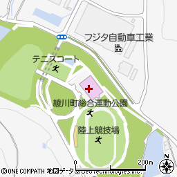 綾川町役場　総合運動公園周辺の地図