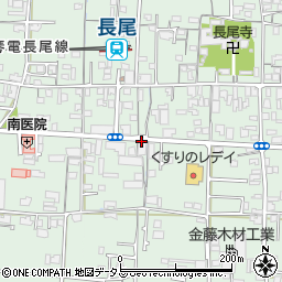 大川バス本社前周辺の地図