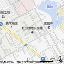 桜川団地公民館周辺の地図