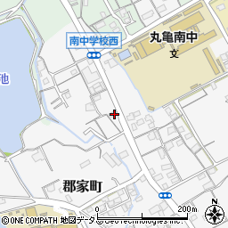 香川県丸亀市郡家町3639-2周辺の地図