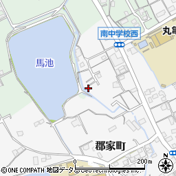 香川県丸亀市郡家町3654-12周辺の地図