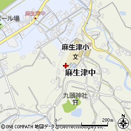 和歌山県紀の川市麻生津中15周辺の地図