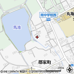 香川県丸亀市郡家町3654-11周辺の地図