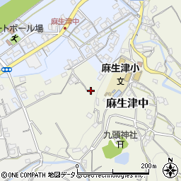和歌山県紀の川市麻生津中376周辺の地図