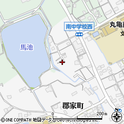 香川県丸亀市郡家町3654-10周辺の地図