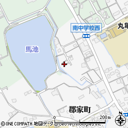 香川県丸亀市郡家町3654-7周辺の地図