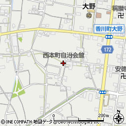西本町自治会館周辺の地図