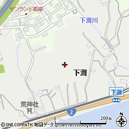 広島県廿日市市大野下灘周辺の地図
