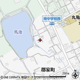 香川県丸亀市郡家町3654-8周辺の地図