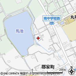 香川県丸亀市郡家町3654-3周辺の地図