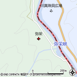 弥栄キャンプ村周辺の地図