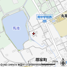 香川県丸亀市郡家町3654-2周辺の地図