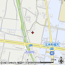 香川県木田郡三木町田中27周辺の地図